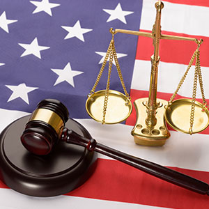 Image of gavel and scales of justice shows the federal crimes in Texas.