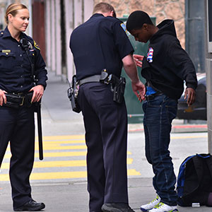 Police officers improperly searching an individual during criminal investigation.